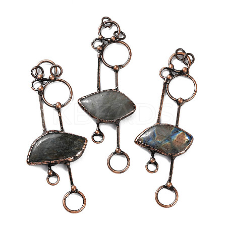 Natural Labradorite Big Pendants G-A227-07R-1