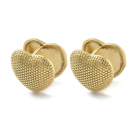 Ion Plating(IP) 304 Stainless Steel Hoop Earrings EJEW-P258-35G-1