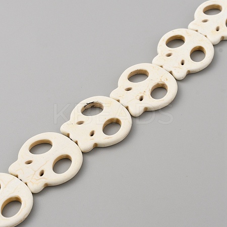 Dyed Synthetic Turquoise Beads Strands G-WH0030-06D-02-1