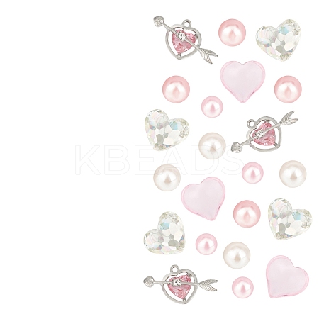 Valentine's Day Themed Acrylic Desktop Decorative Ornaments OACR-WH0042-01D-1
