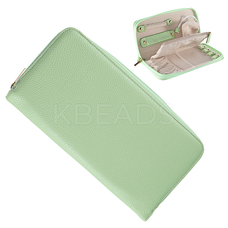 PU Leather Jewelry Zipper Bags ABAG-WH20001-24A-1