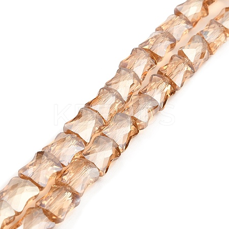 AB Color Plated Transparent Glass Beads Strands EGLA-P051-06A-A06-1
