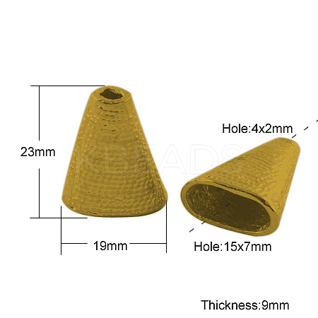 Tibetan Style Bead Cones LS-TIBEB-00957-AG-NR-1