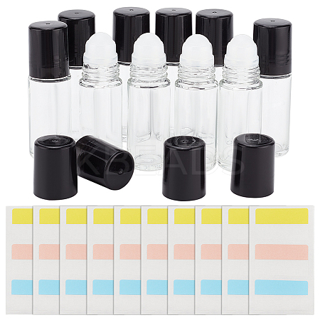 Transparent Glass Roller Ball Bottles AJEW-BC0007-35-1