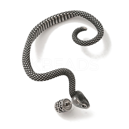 316 Surgical Stainless Steel Cuff Earrings EJEW-E300-22AS-01-1