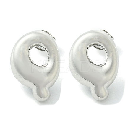 Rack Plating Brass Earrings EJEW-S222-01P-Q-1