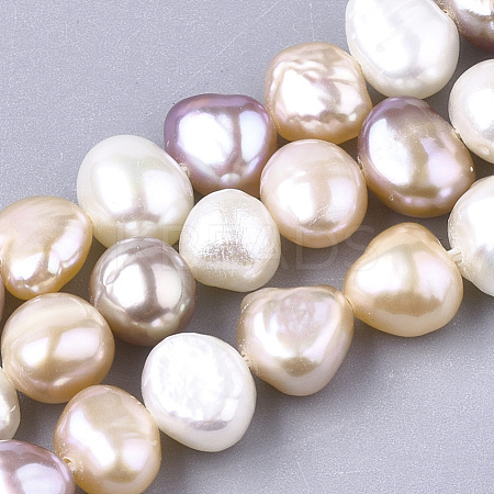 Natural Cultured Freshwater Pearl Beads Strands PEAR-T003-10-1