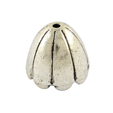 Tibetan Style Alloy Multi-Petal Bead Caps LS-TIBE-00722-AS-FF-1