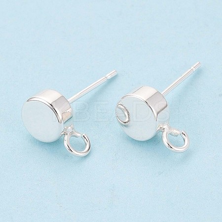 Brass Stud Earring Findings KK-WH0065-09D-S-1