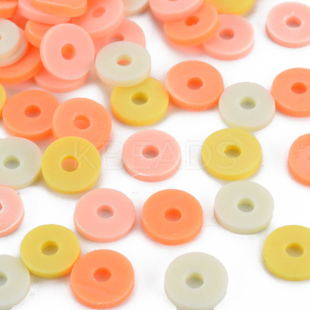 4 Colors Handmade Polymer Clay Beads CLAY-N011-032-37-1