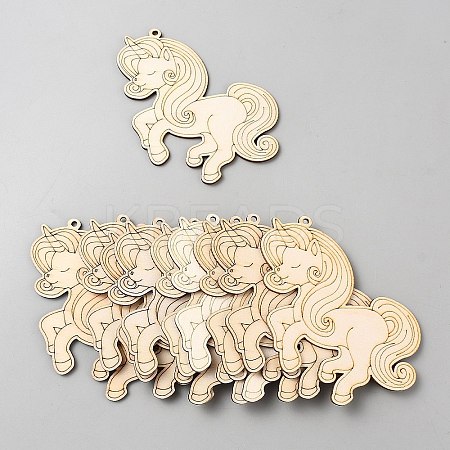 Unicorn Unfinished Wood Pieces WOOD-CJC0007-04H-1