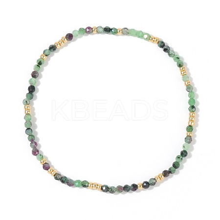 Natural Ruby in Zoisite Beaded Strertch Bracelets LD6685-4-1