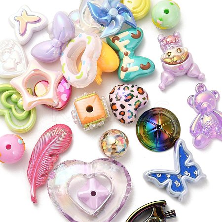 Plating Acrylic Beads MACR-XCP0001-22-1