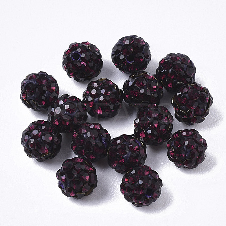Pave Disco Ball Beads RB-T017-02-15-1