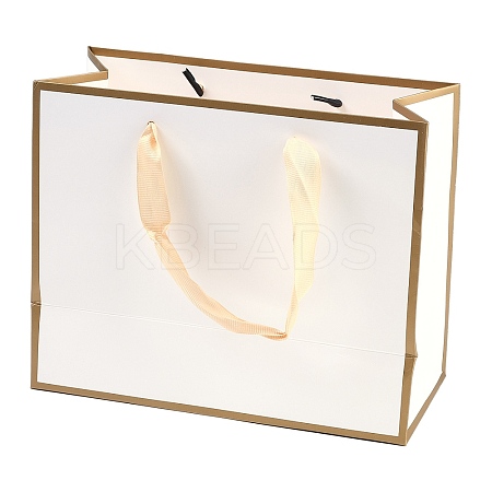 Rectangle Paper Bags with Rope Handles CARB-L011-02A-01-1