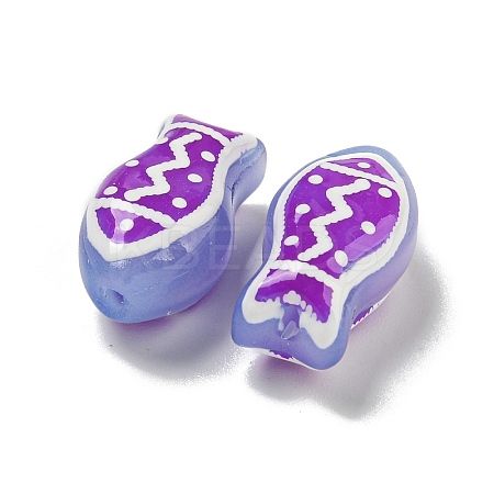 Handmade Transparent Glass Beads GLAA-N0028-02C-1