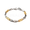 201 Stainless Steel Link Chain Bracelets BJEW-B078-112GP-1