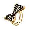 304 Stainless Steel Open Cuff Rings for Women RJEW-F178-01G-01-2