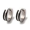 304 Stainless Steel Hoop Earrings EJEW-D331-04PB-2