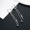 304 Stainless Steel Hoop Earrings FS-WG93B8B-08-1