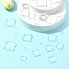 48Pcs 6 Styles Transparent Square Glass Cabochons GGLA-FS0001-06-8