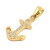 Ion Plating(IP) 304 Stainless Steel Micro Pave Cubic Zirconia Pendants STAS-D112-03G-03-2
