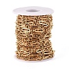 Ion Plating(IP) 304 Stainless Steel Figaro Chains CHS-L022-04G-2