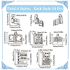 96Pcs 6 Style Tibetan Style Alloy Pendants FIND-SC0008-53-2