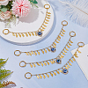 Alloy & Resin & Rhinestone Evil Eye Charm Shoe Decoration Chain FIND-AB00024-02-4