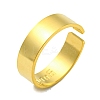 304 Stainless Steel Open Eye  Cuff Rings RJEW-G306-02G-2
