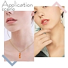 24Pcs 12 Styles Natural Quartz Crystal & Rose Quartz & Tiger Eye & Amethyst & Fluorite & Red Aventurine Pendants & Links Connector Charms PALLOY-YW00048-6