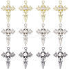 24Pcs 3 Colors Alloy with Rhinestone Pendants FIND-SP0001-91-1