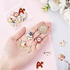 24Pcs 12 Style School Theme Alloy Enamel Pendants FIND-SC0004-12-3