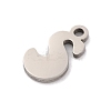 Non-Tarnish 201 Stainless Steel Charms STAS-U016-01P-S-2