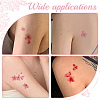Flower Pattern Removable Temporary Water Proof Tattoos Paper Stickers AJEW-WH0413-03B-5