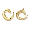 Left and Right Vortex 304 Stainless Steel Stud Earrings for Women EJEW-I303-01G-2