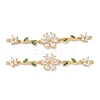 Brass Pave Cubic Zirconia Connector Charms KK-Z139-02G-2