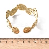 Hammered 304 Stainless Steel Cuff Bangles for Women BJEW-T030-03G-5