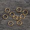 Real 18K Gold Plated 925 Sterling Silver Open Jump Rings STER-H135-0.8x8mm-G-2