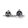 Rack Plating Alloy Enamel Pendants LS-FIND-I037-12B-1