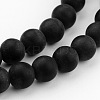 Frosted Glass Bead Strands LS-GLAA-G016-8mm-02-3