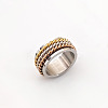 Retro Rotatable 304 Stainless Steel Finger Rings FS-WG84C22-36-1