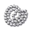 Electroplated Natural Lava Rock Beads Strands G-A256-F01-01B-3
