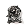 Zinc Alloy Rhinestone Brooches LS-JEWB-E037-02B-02-2