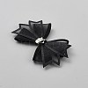 Bowknot Gauze & Rhinestone Shoe Decoration AJEW-WH20067-121A-2