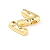 Brass Micro Pave Clear Cubic Zirconia Pendant KK-Z046-01G-Z-2