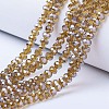 Electroplate Glass Beads Strands EGLA-A034-T4mm-A12-1