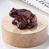 Natural Mahogany Obsidian Carved Healing Frog Figurines PW-WG28161-16-1