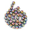 Non-magnetic Synthetic Hematite Beads Strands X-G-S096-10mm-5-3