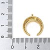 Brass Micro Pave Cubic Zirconia Pendants KK-C086-06G-3